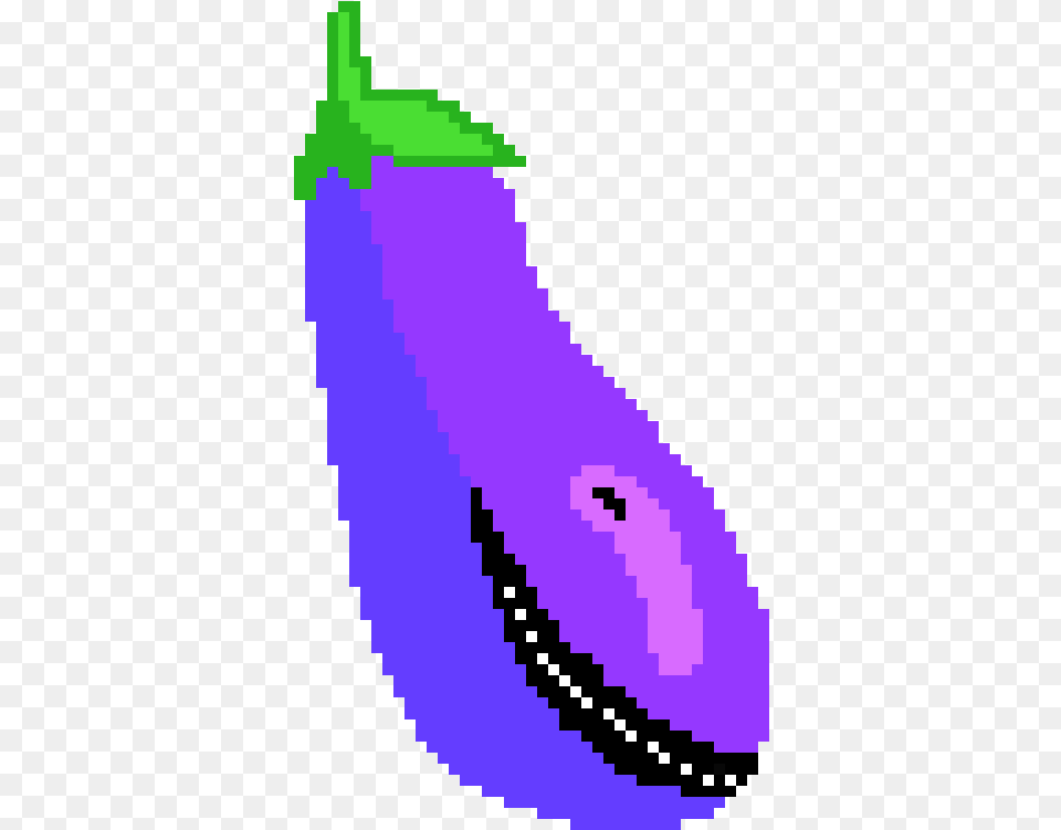 Pixel Eggplant, Food, Produce, Plant, Vegetable Free Transparent Png