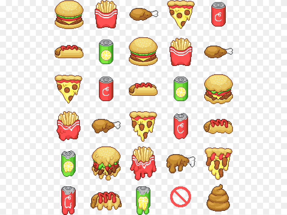 Pixel Food Clip Download Fast Food Pixel Art, Burger, Person, Face, Head Free Transparent Png