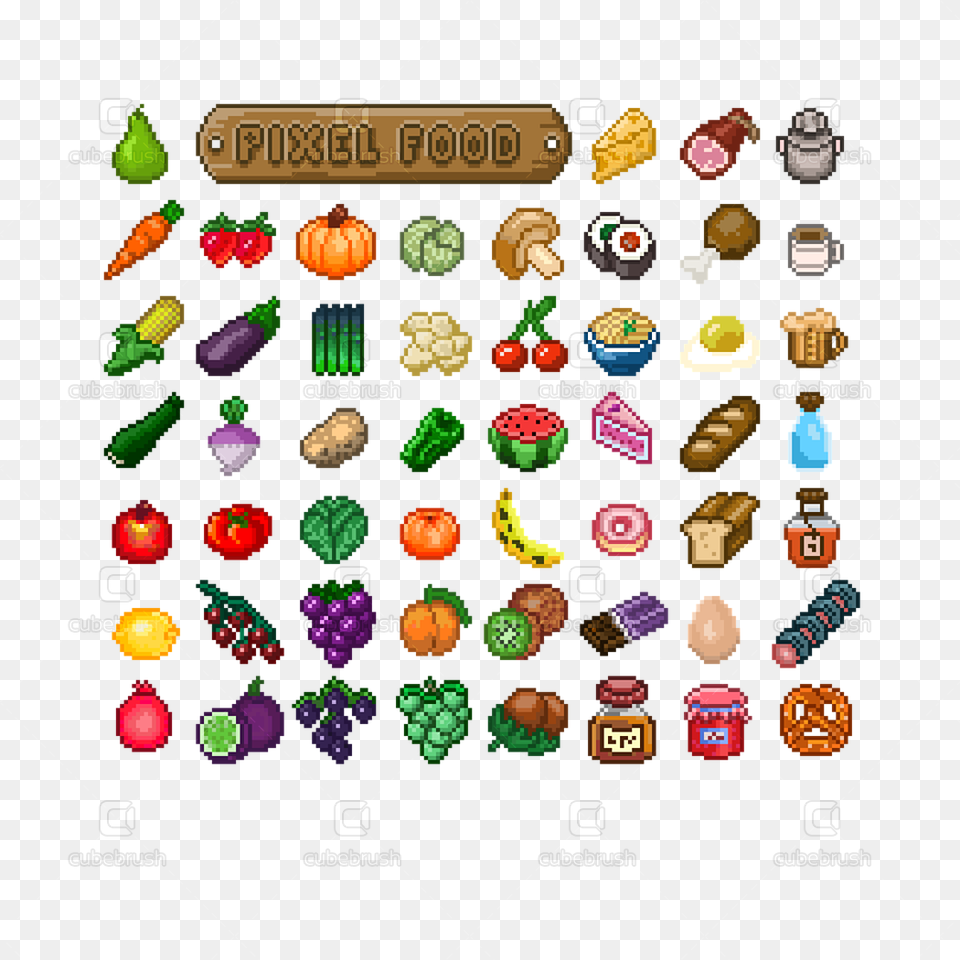 Pixel Foods, Accessories, Food, Sweets Png Image