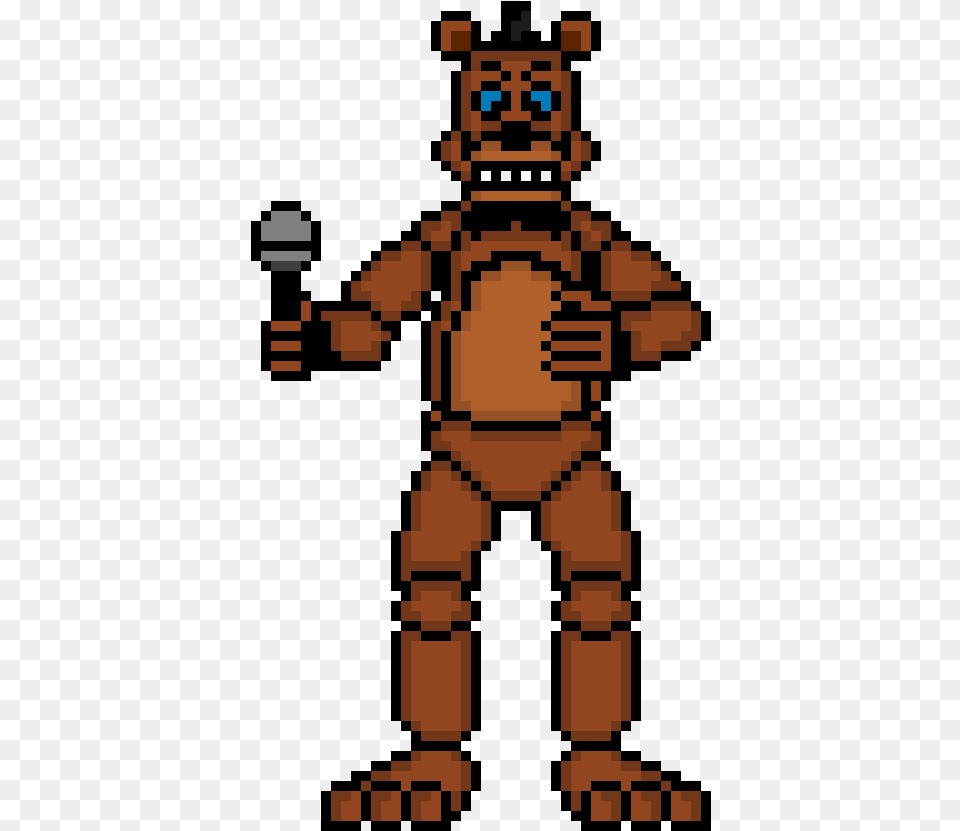 Pixel Freddy Fazbear Pixel Freddy Transparent, Robot, Qr Code Free Png Download