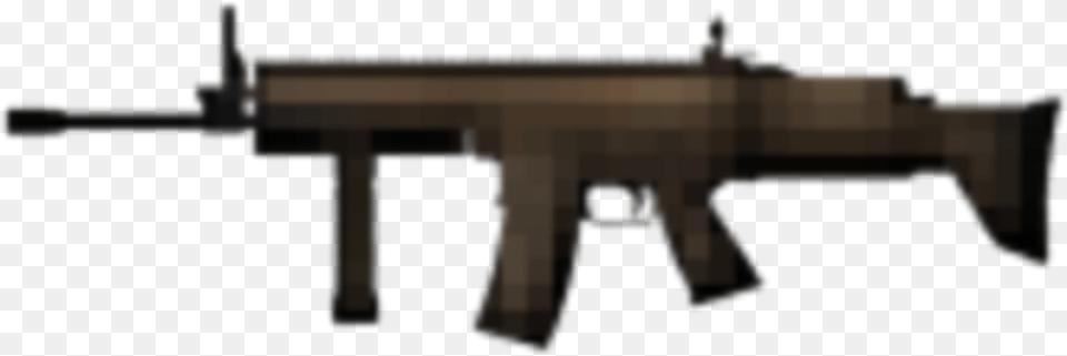 Pixel Gun Rifle Sticker Weapon Pixelated Scar L Combat Arms, Firearm, Fireplace, Indoors, Handgun Png