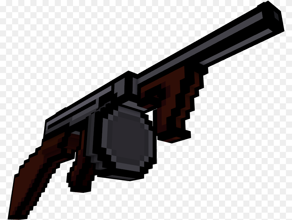 Pixel Gun Tommy Gun Tommy Gun Pixel Gun 3d, Firearm, Rifle, Weapon, Handgun Free Png