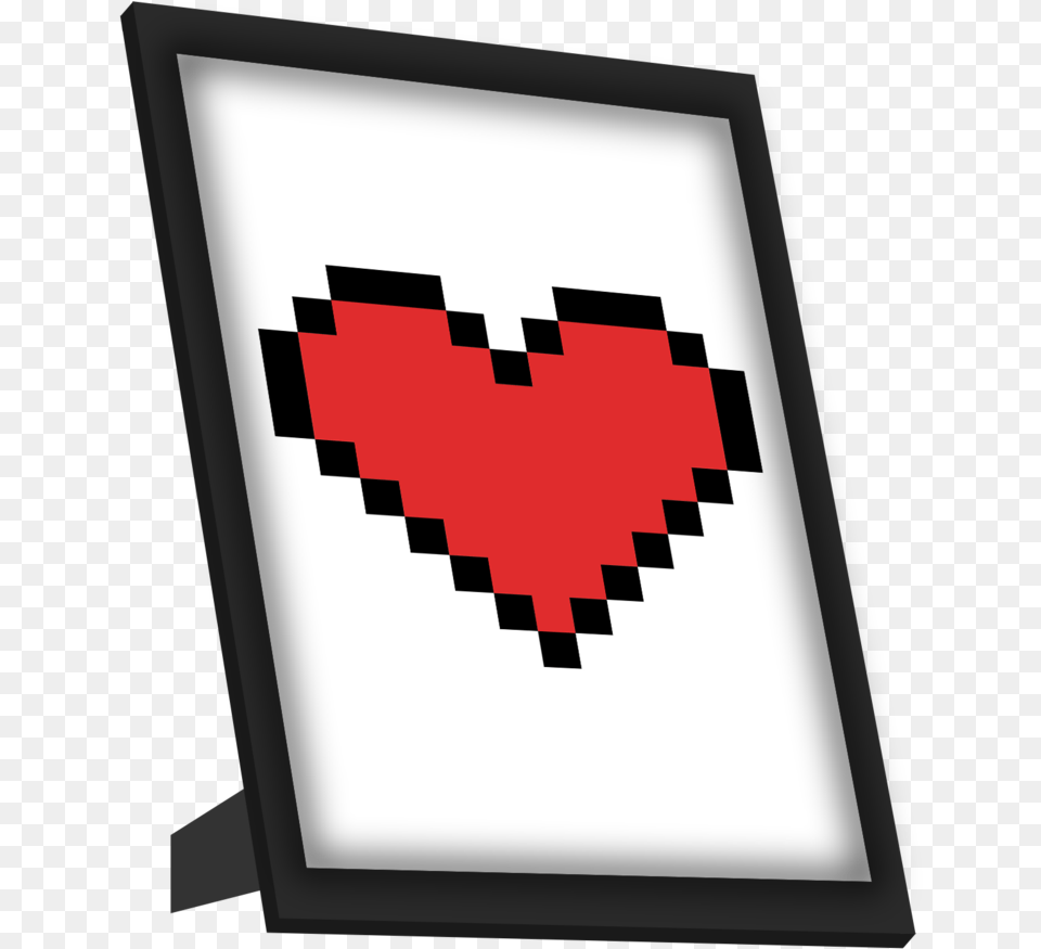 Pixel Heart Framed Art Pixel Heart Transparent Background, Logo Free Png Download