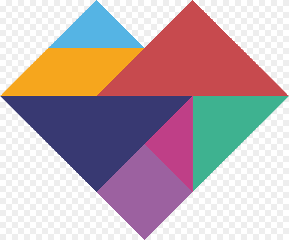 Pixel Heart Triangle Free Transparent Png