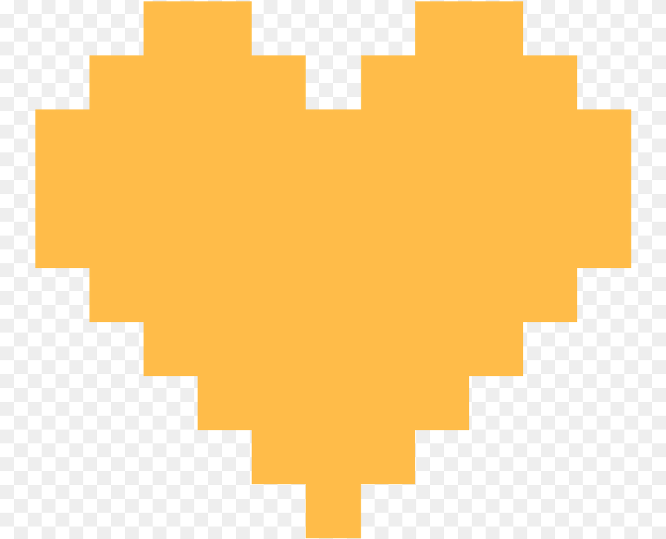 Pixel Heart Yellow 8 Bit Heart, Leaf, Plant, First Aid Free Transparent Png