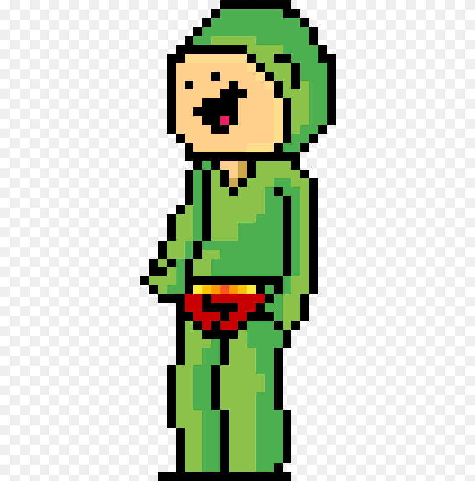Pixel Idubbz Cartoon, Elf, Alien, Green Png Image