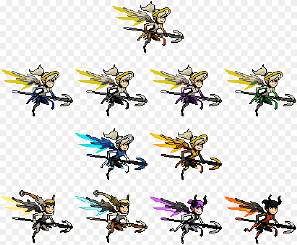 Pixel Mercy Skins Overwatch Mercy Pixel Spray, Animal, Invertebrate, Insect, Wasp Png Image