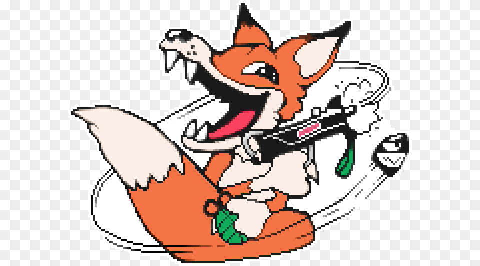 Pixel Over Of The 90s Foxhound Logo 4 Funsies Fox Hound, Art, Smoke Pipe Free Png