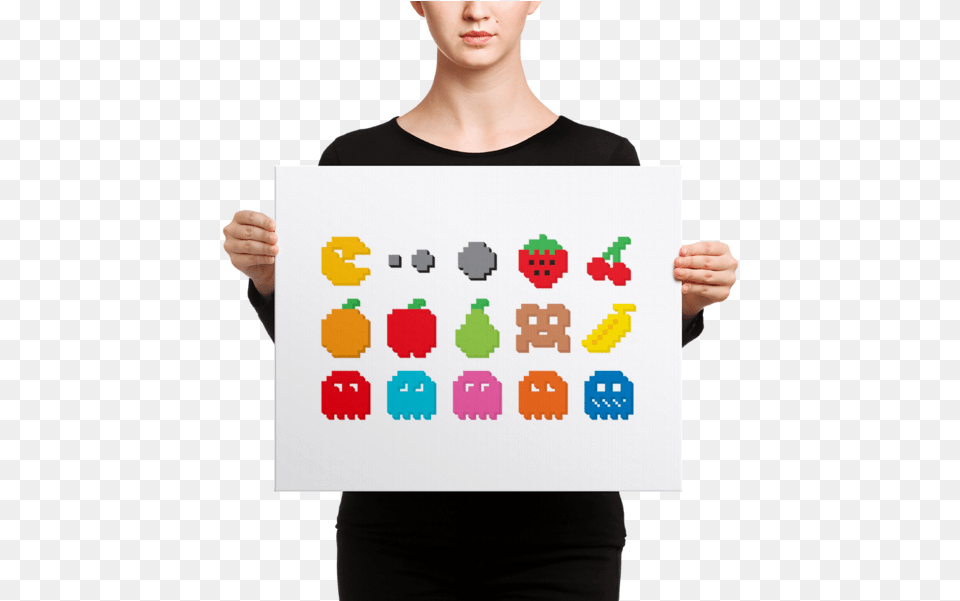 Pixel Pacman Canvas Pac Man Clip Art, T-shirt, Clothing, Adult, Person Free Png