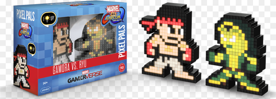 Pixel Pals Marvel Vs Capcom Gamora Ryu Collector Figure Mvc Pixel Pals, Toy, Game Free Png