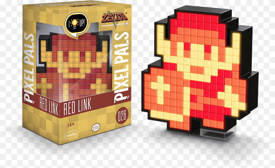 Pixel Pals Red 8 Bit Link, Toy Png Image