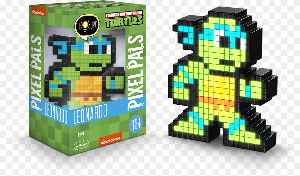 Pixel Pals Teenage Mutant Ninja Turtles Leonardo, Toy, Rubix Cube Free Transparent Png