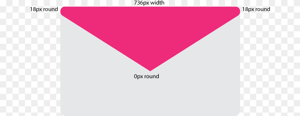 Pixel Perfect Rounded Triangle, Envelope, Mail Free Png