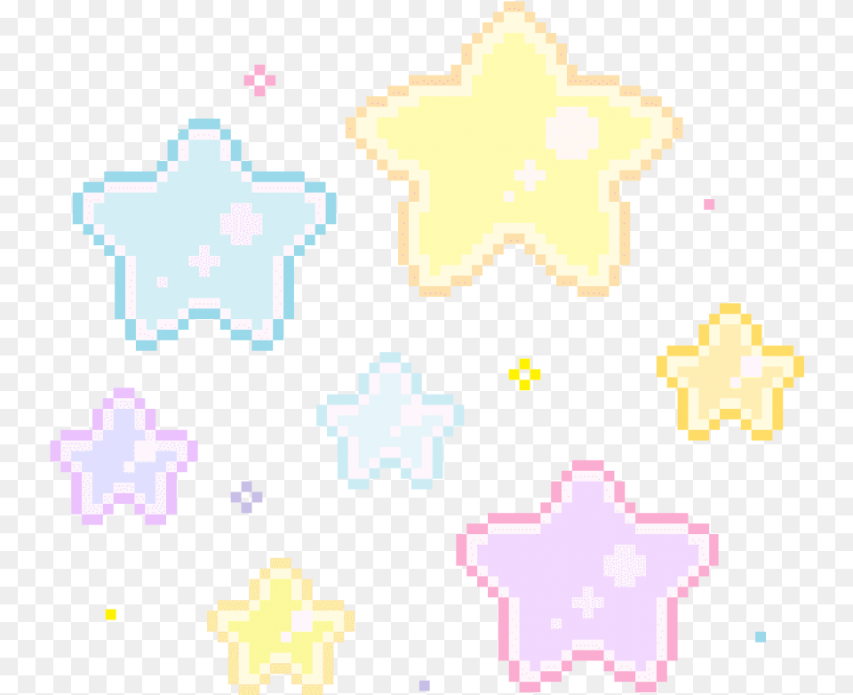 Pixel Pixels Stars Tumblr Kawaii Aesthetic Cutout Notmi Transparent Pixel Star Gif, Symbol, Star Symbol Png