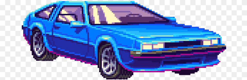 Pixel Retro Car Image All 8 Bit Car, Coupe, Sedan, Sports Car, Transportation Free Png Download