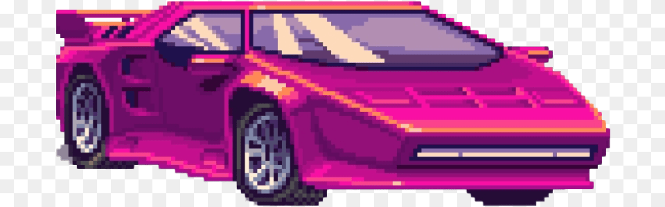 Pixel Retro Car Retro Car, Wheel, Machine, Purple, Vehicle Free Transparent Png