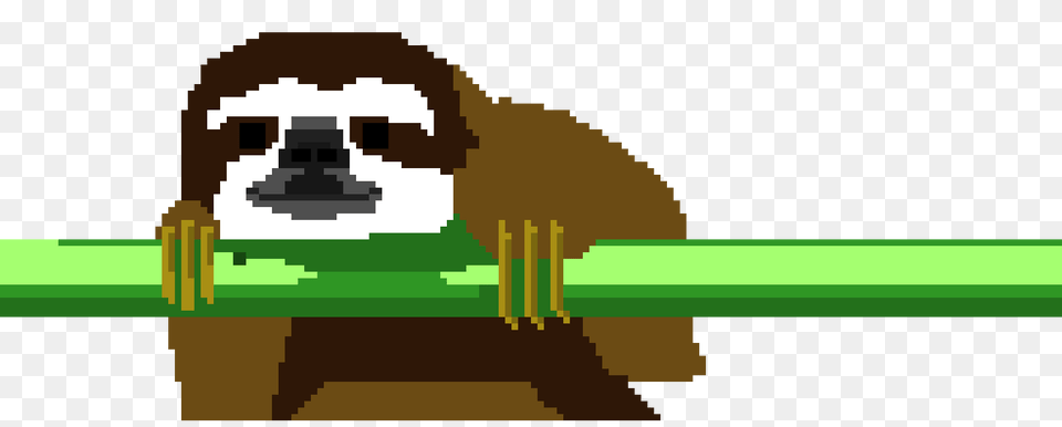 Pixel Sloth Pixel Art Maker, Animal, Mammal, Monkey, Wildlife Free Transparent Png