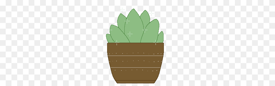 Pixel Succulent, Jar, Leaf, Plant, Planter Png
