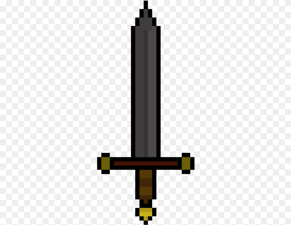 Pixel Sword Black And White Library Pixel Sword, Weapon, Cross, Symbol Png