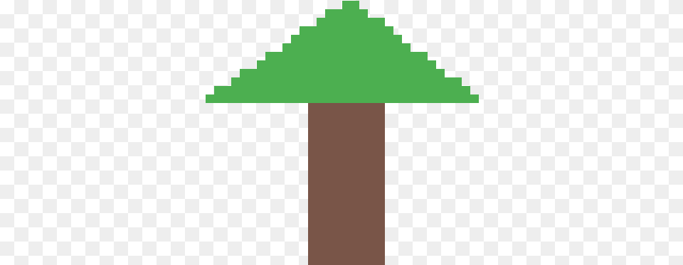 Pixel Tree Sign, Triangle, Green, Outdoors Png Image