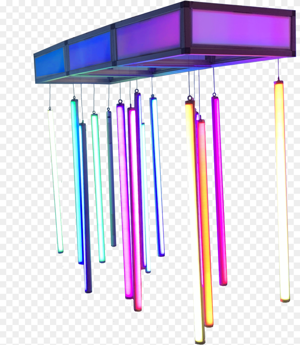 Pixel Tube Chandelier In The Event Ceiling, Light, Neon, Lighting, Candle Free Png Download