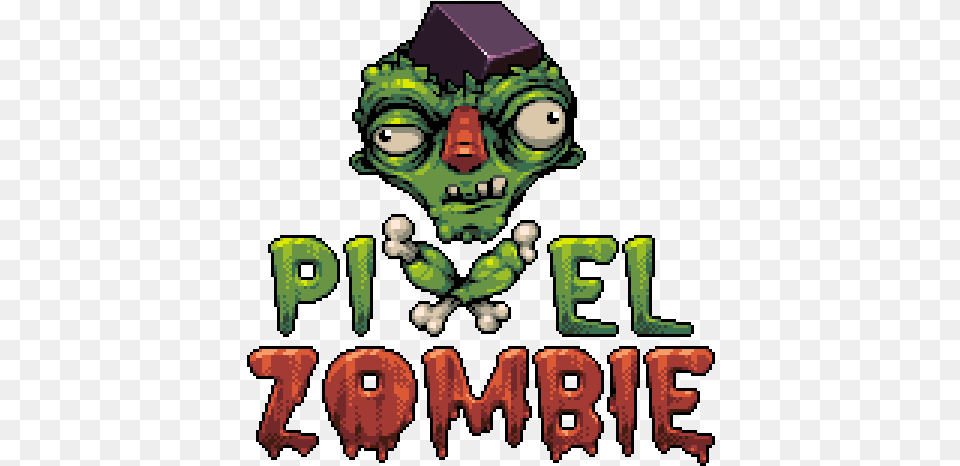 Pixel Zombie Logo Pixel Zombie Logo, Green, Alien, Baby, Person Free Transparent Png