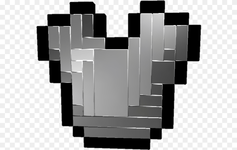 Pixelart Of Iron Chestplate From Minecraft Minecraft Diamond Chestplate, Silver, Aluminium Png