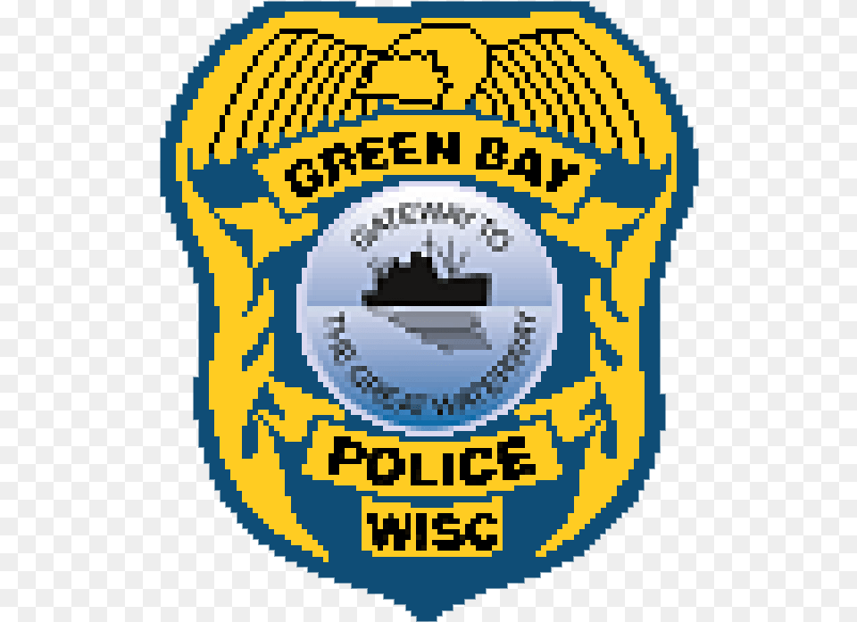 Pixelated Gbpd Logo Green Bay Police Department, Badge, Symbol, Qr Code Free Png