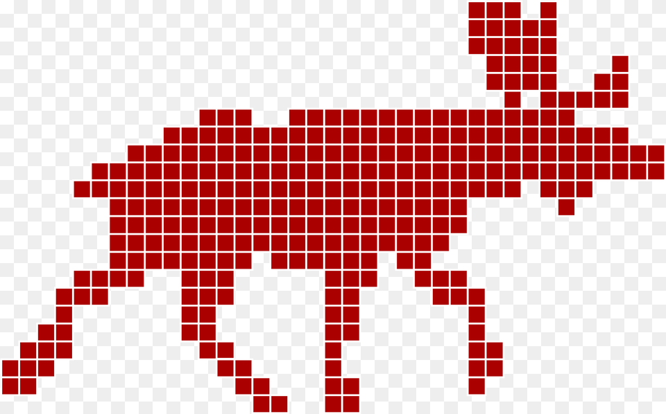 Pixelated Moose La Lucha Free Png