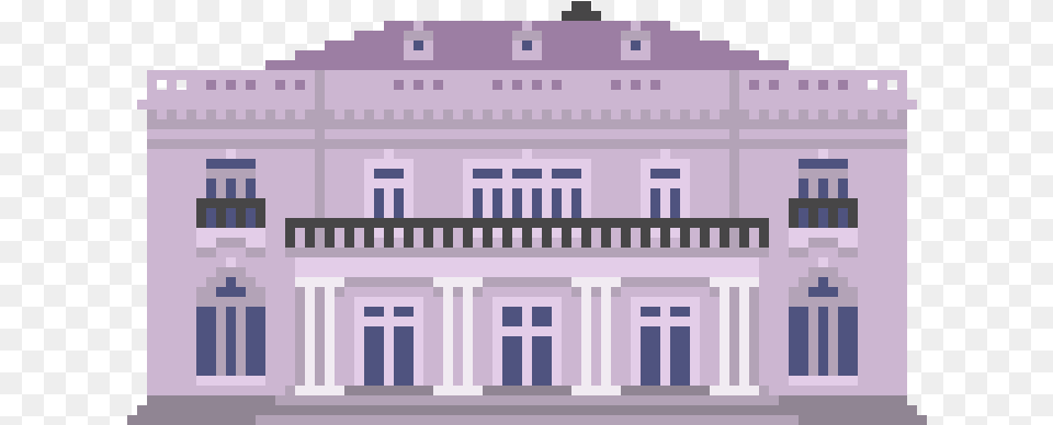 Pixelated New Orleans House Architecture Free Png