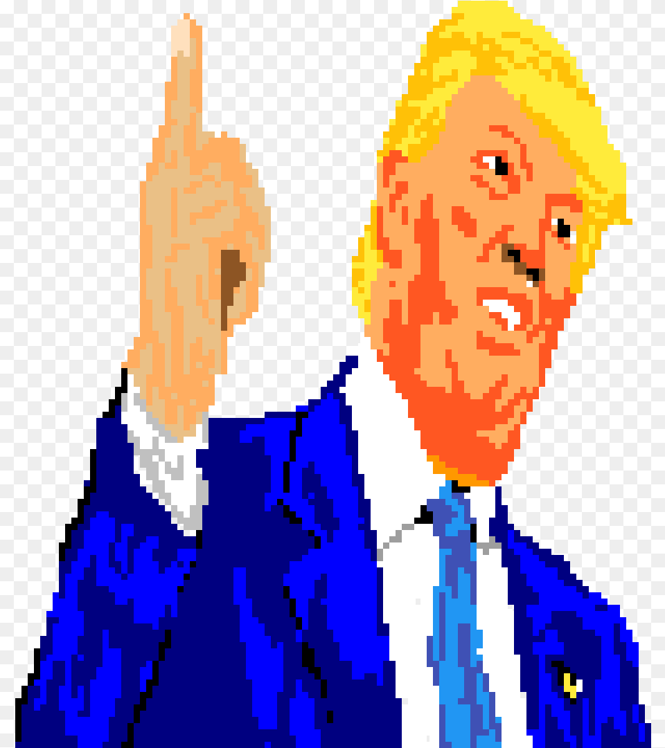 Pixelated Trump, Body Part, Person, People, Finger Png Image