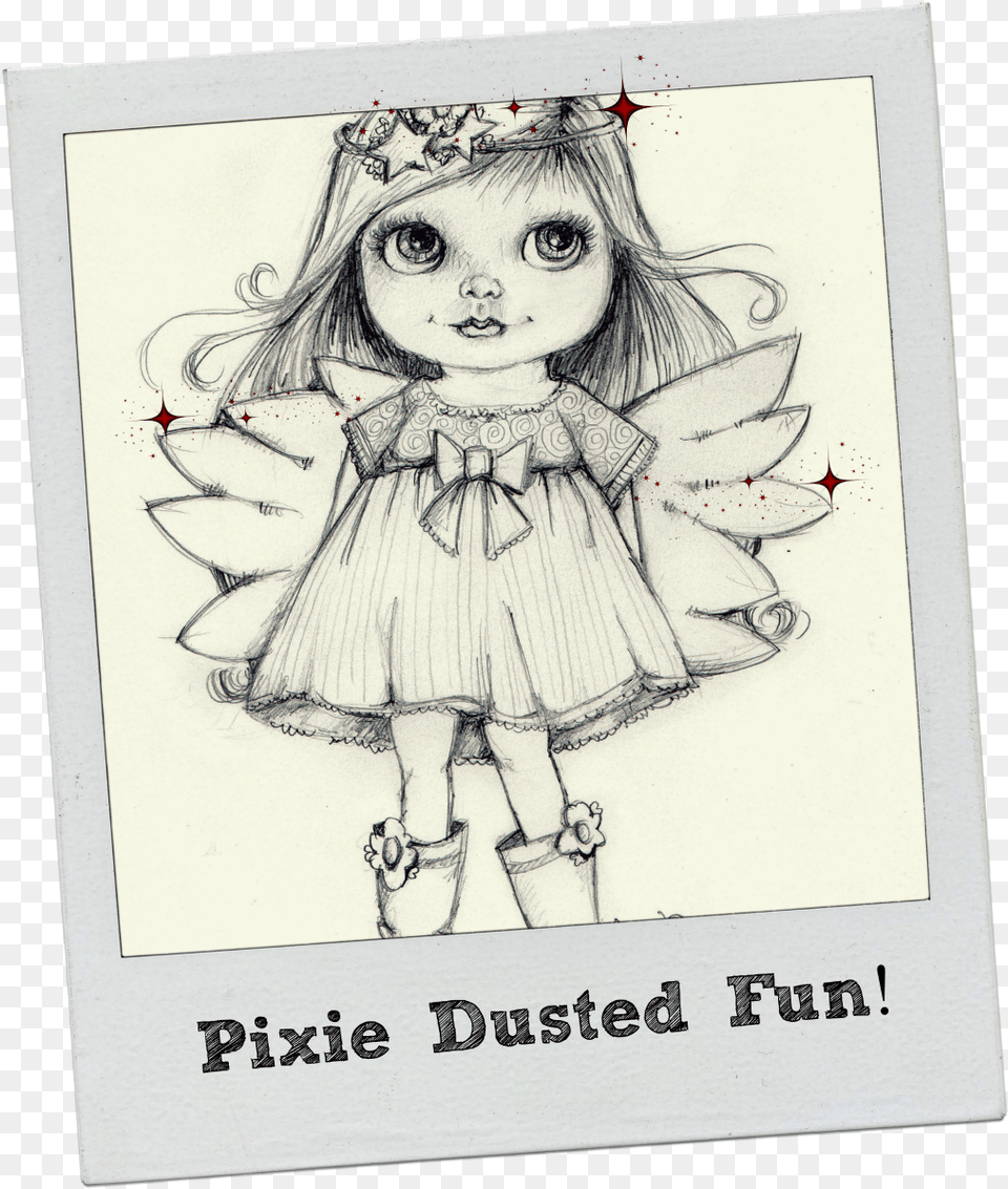Pixie Dust And Magic Sketch, Art, Baby, Person, Drawing Png