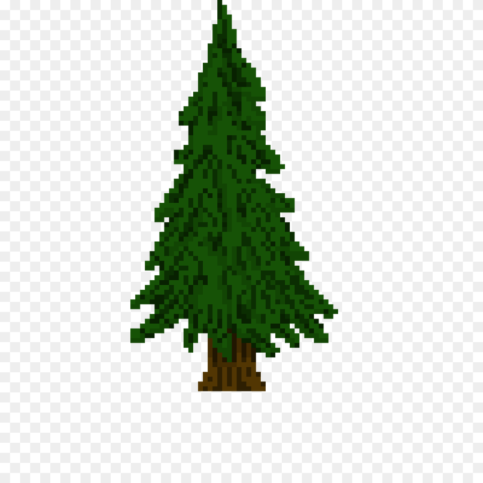 Pixilart, Pine, Plant, Tree, Fir Free Transparent Png