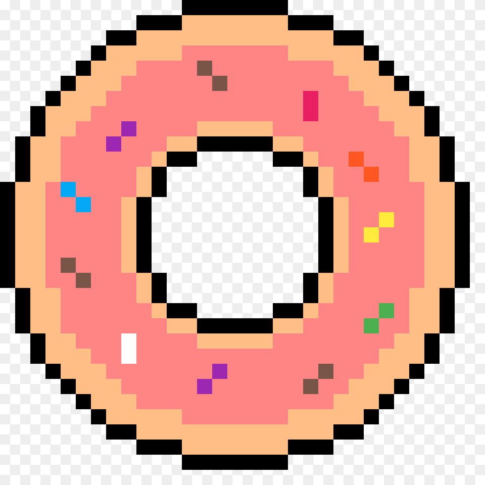 Pixilart, Food, Sweets, Donut Free Png Download