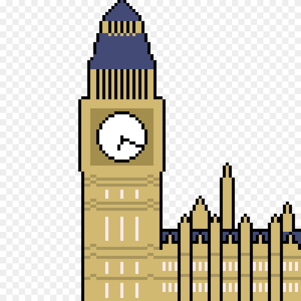 Pixilart, Architecture, Building, Clock Tower, Tower Free Png Download