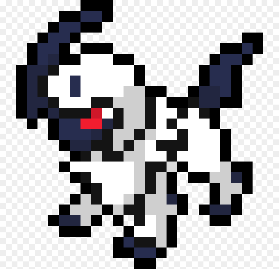 Pixilart Absol By Marblerain25 Pokemon Absol Pixel Art, Clapperboard Png