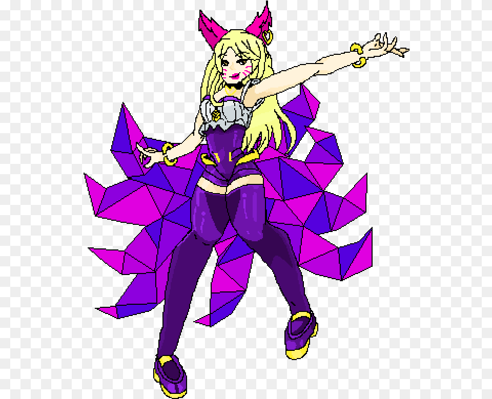 Pixilart Ahri Kda By Shadowqueen Illustration, Book, Comics, Publication, Purple Png