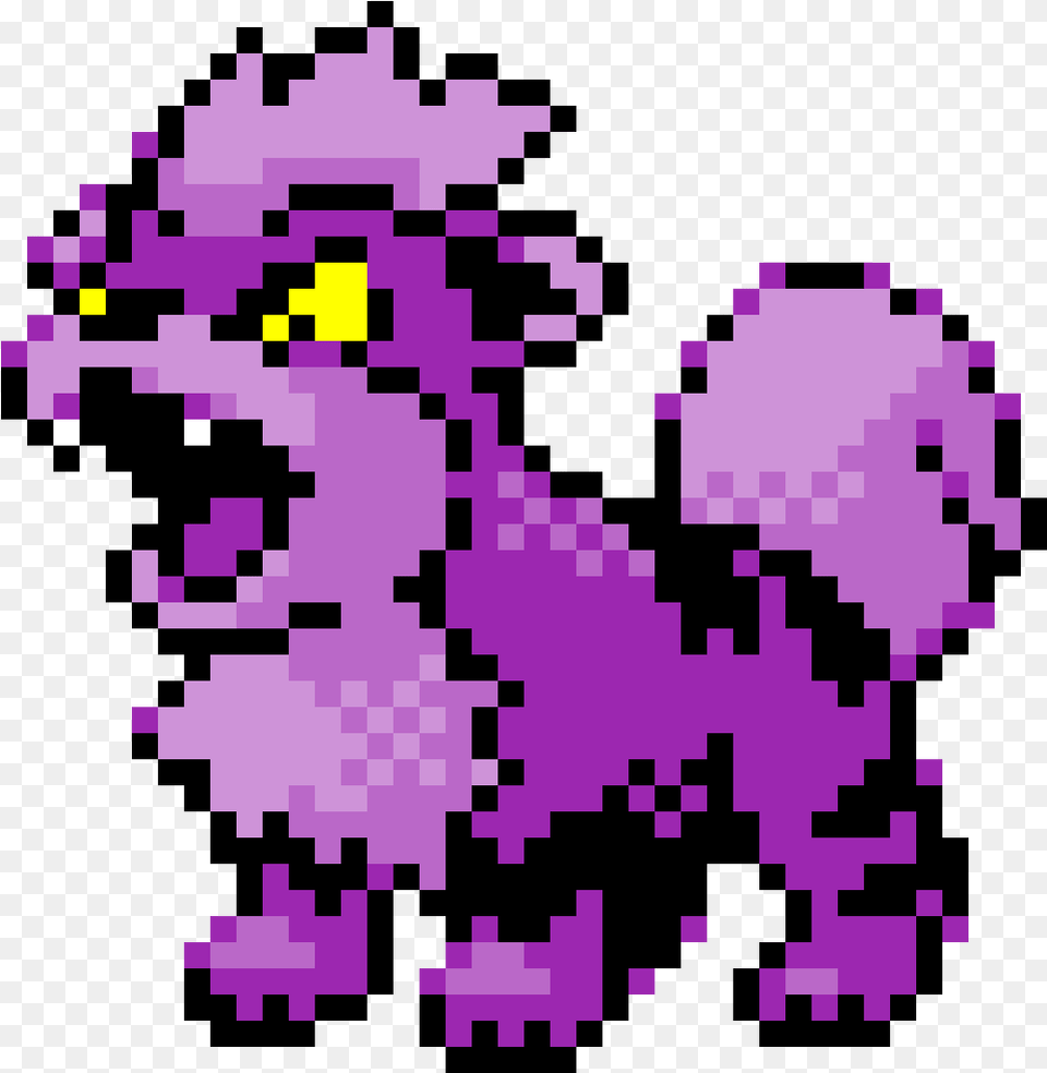 Pixilart Alohan Growlithe By Inklingpixels Pixel Art Pokemon Growlithe, Purple, Qr Code Free Transparent Png