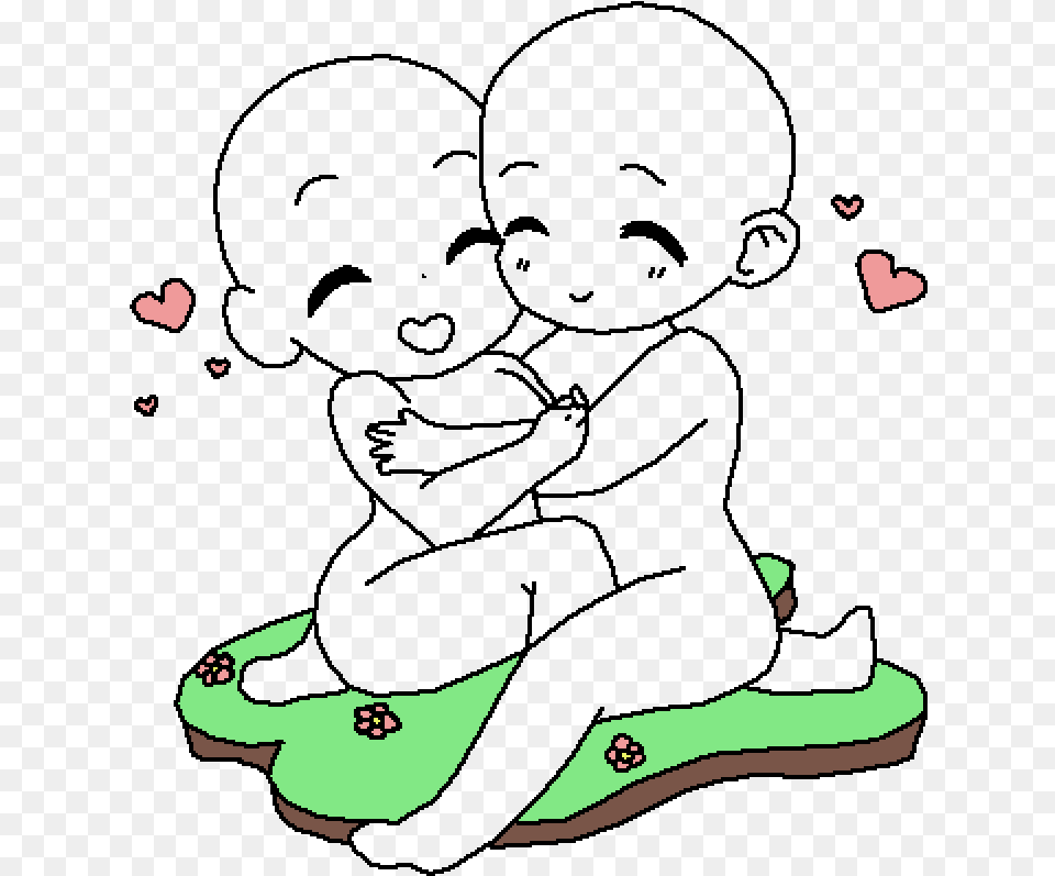 Pixilart Another Couple Base Xd By Emilyevilcookie Cute Anime Couple Base Free Png