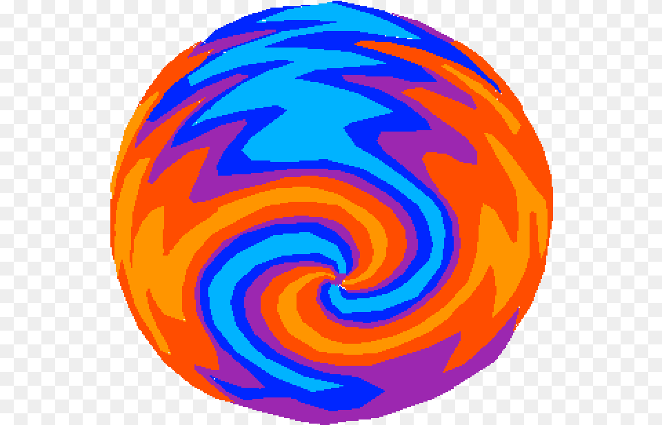 Pixilart Ball Of Fire And Water By Dragoxslayer Ball On Fire And Water, Spiral, Coil Free Transparent Png