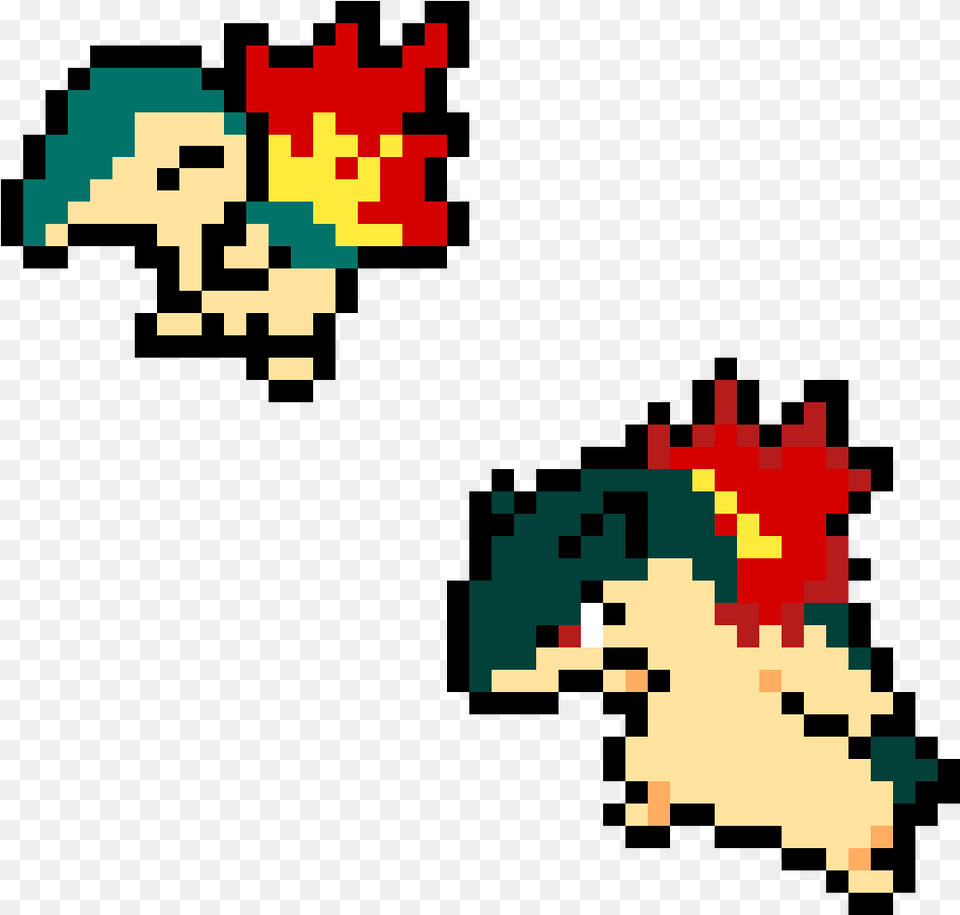 Pixilart Cinaquil And Typhlosion By Nonutnovember Cyndaquil Pokemon Pixel Art, Game, Qr Code Free Png Download