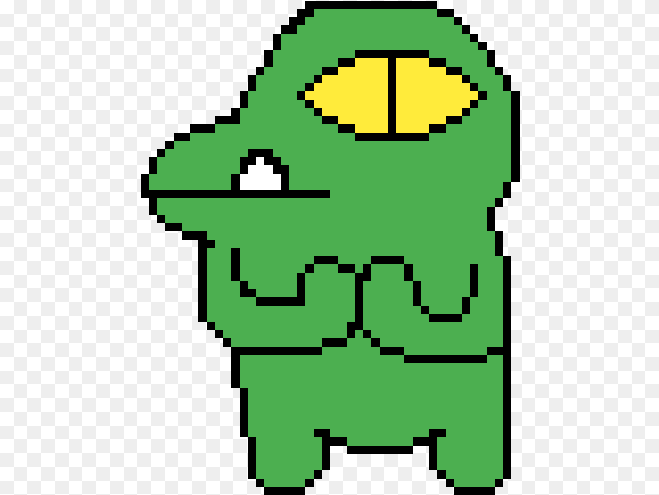 Pixilart Conkakao Friends By Anonymous Cartoon, Green, Animal, Lizard, Reptile Png
