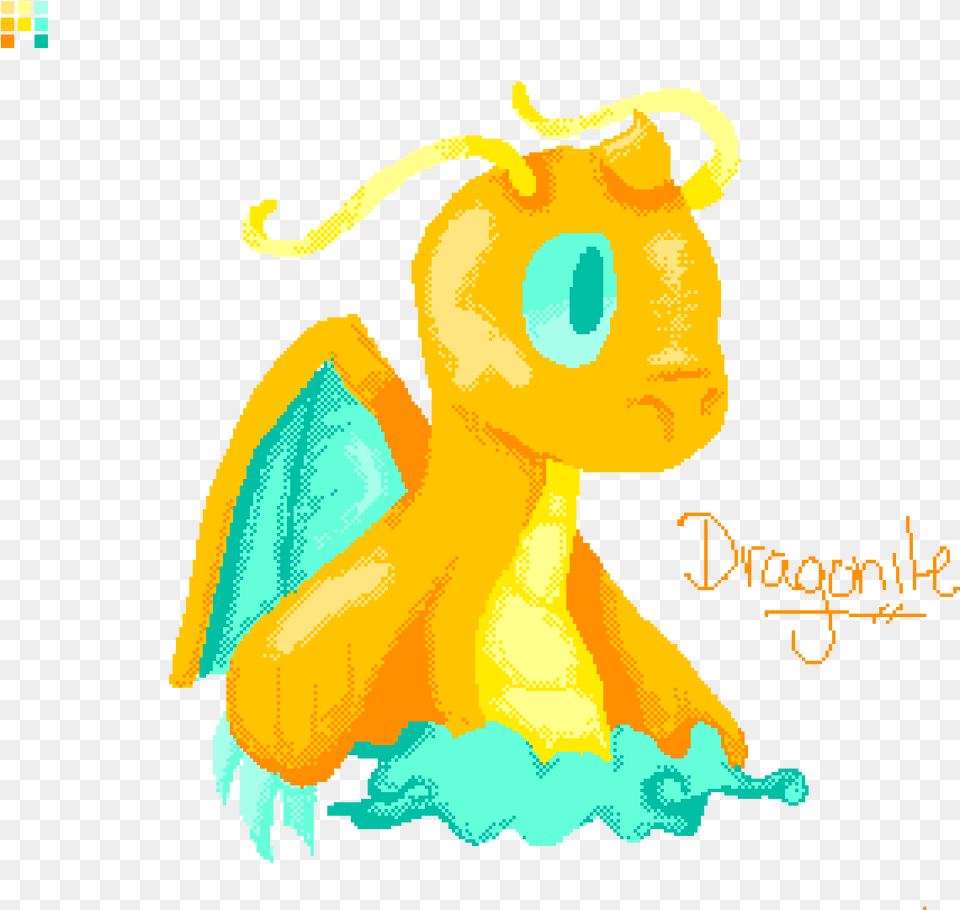 Pixilart Dragonite By Aestheticidiot Illustration, Baby, Person, Art, Face Free Transparent Png