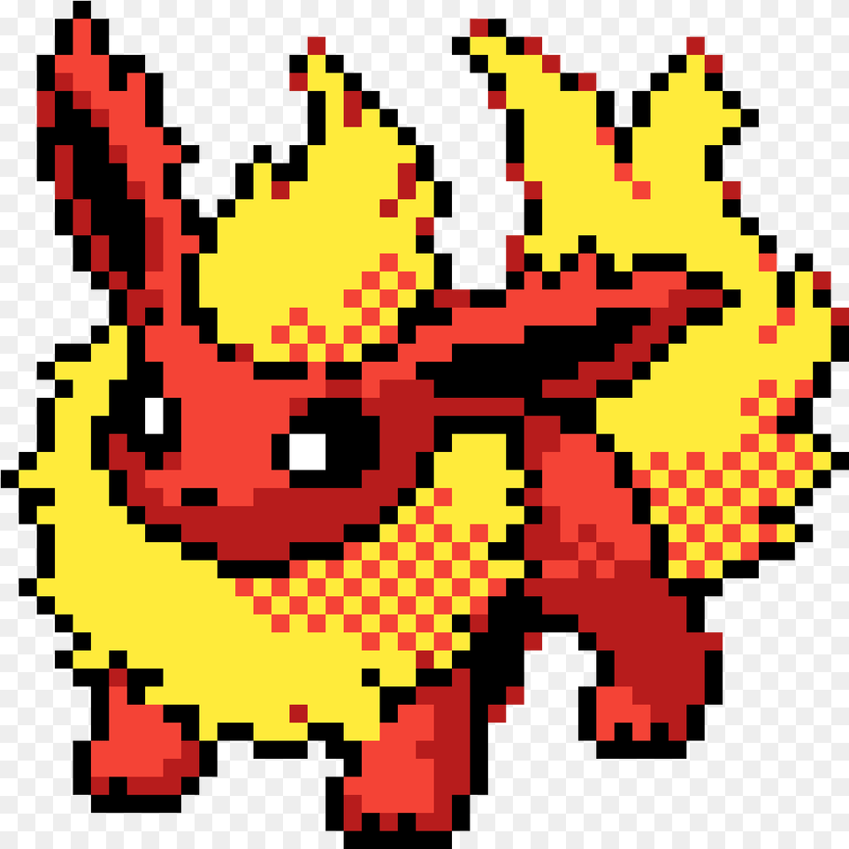 Pixilart Flareon Art, Pattern Free Transparent Png