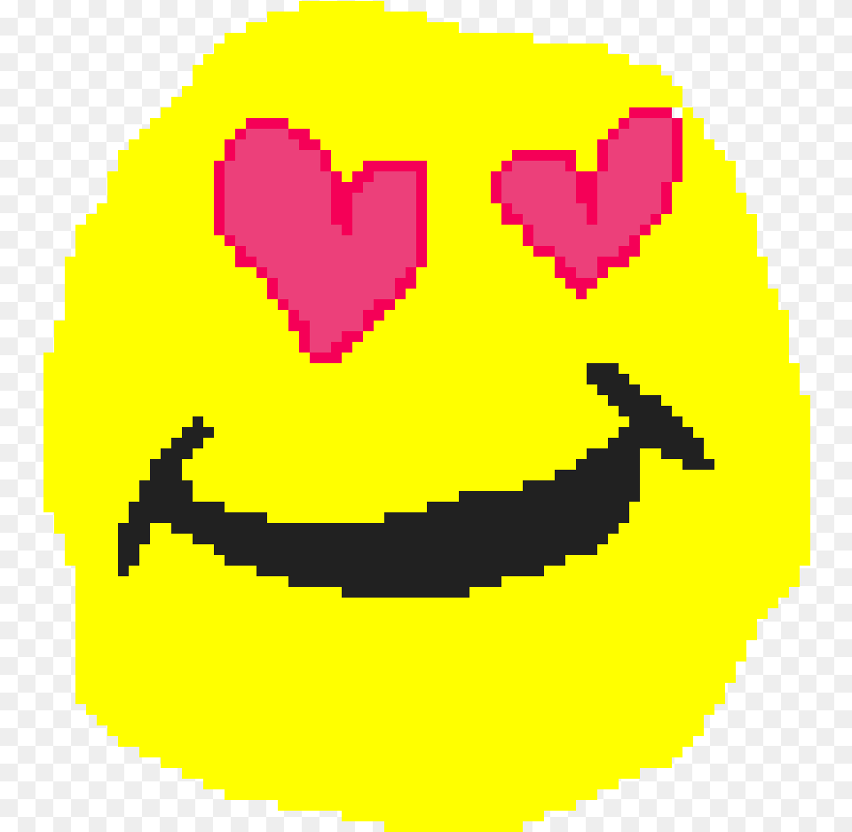Pixilart Heart Emoji By Anonymous Wide Grin, Head, Person, Animal, Beak Png Image