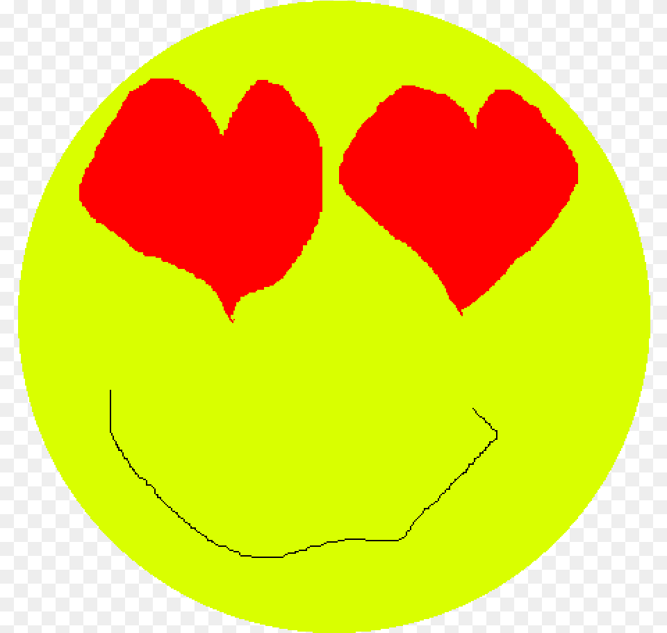 Pixilart Heart Eyes Emoji By Oceanlake14 Happy, Logo, Food, Ketchup Free Png