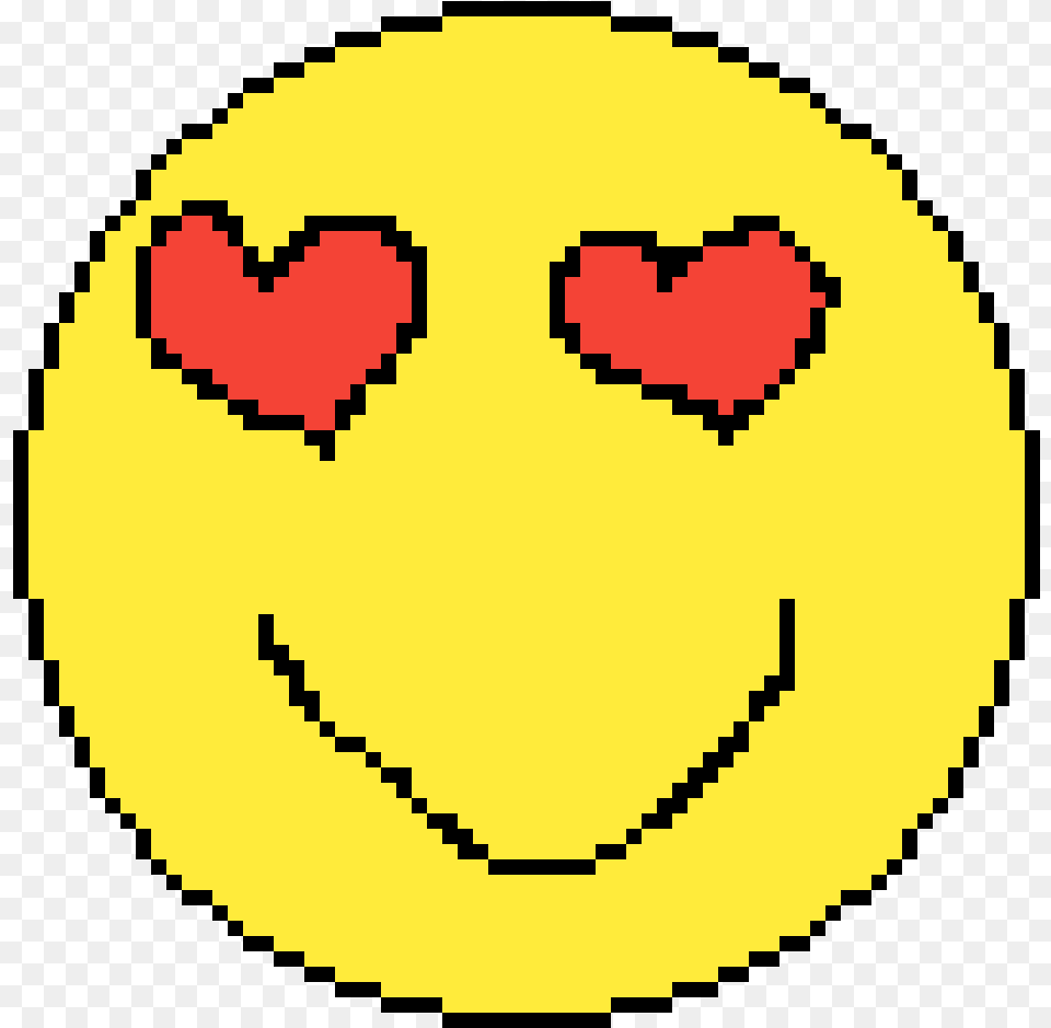Pixilart Hearts Eyes Emoji By Anonymous Rinnegan Pixel Art, Face, Head, Person Free Png