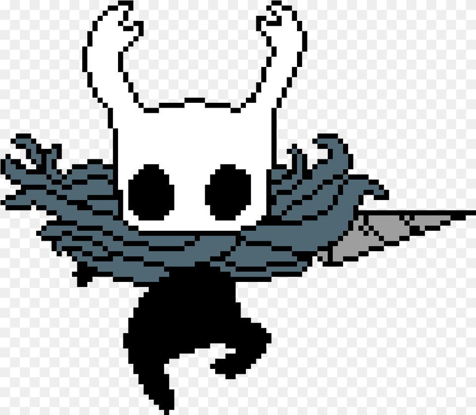 Pixilart Hollow Knight By Cosmos16 Pixel Art Video Game Characters, Stencil, Qr Code Png