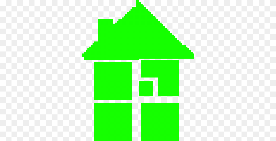 Pixilart House, Architecture, Building, Green, Outdoors Png Image