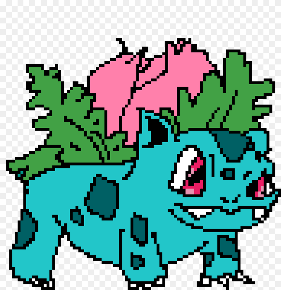 Pixilart Ivysaur By Octoleaf Language, Qr Code Free Png Download